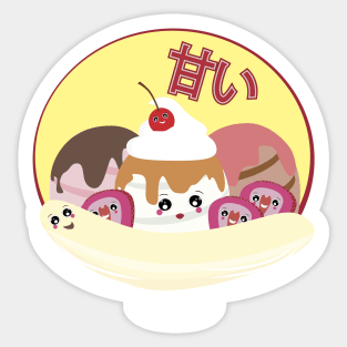 Banana Split Sticker